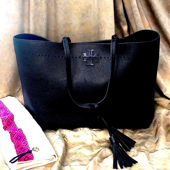 Tory Burch Handbags - HOST PICK!🔥Tory Burch Tassel Leather Tote Handbag